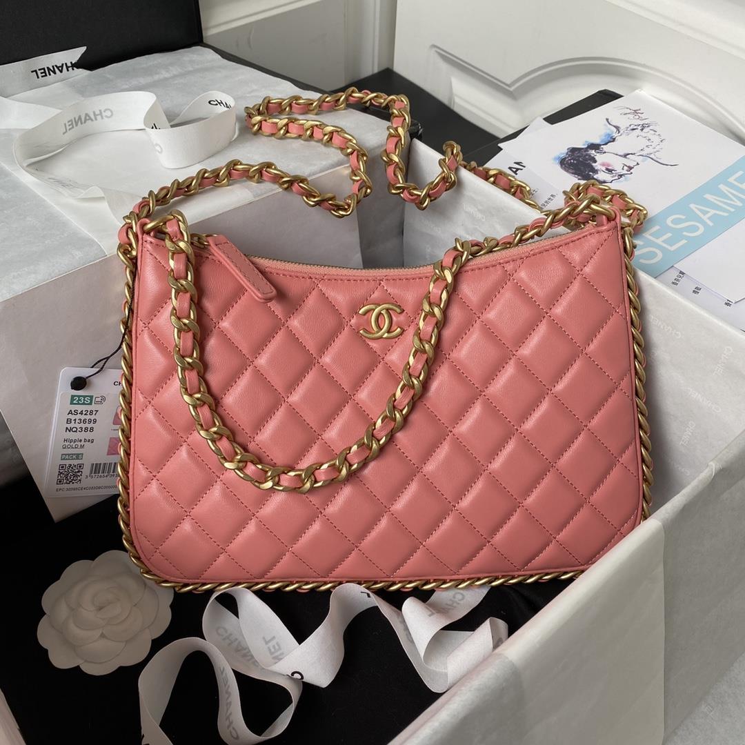 Chanel Xi Leather Bag New AS4287 The newly designed hobo binding is adorned with exquisite woven cha