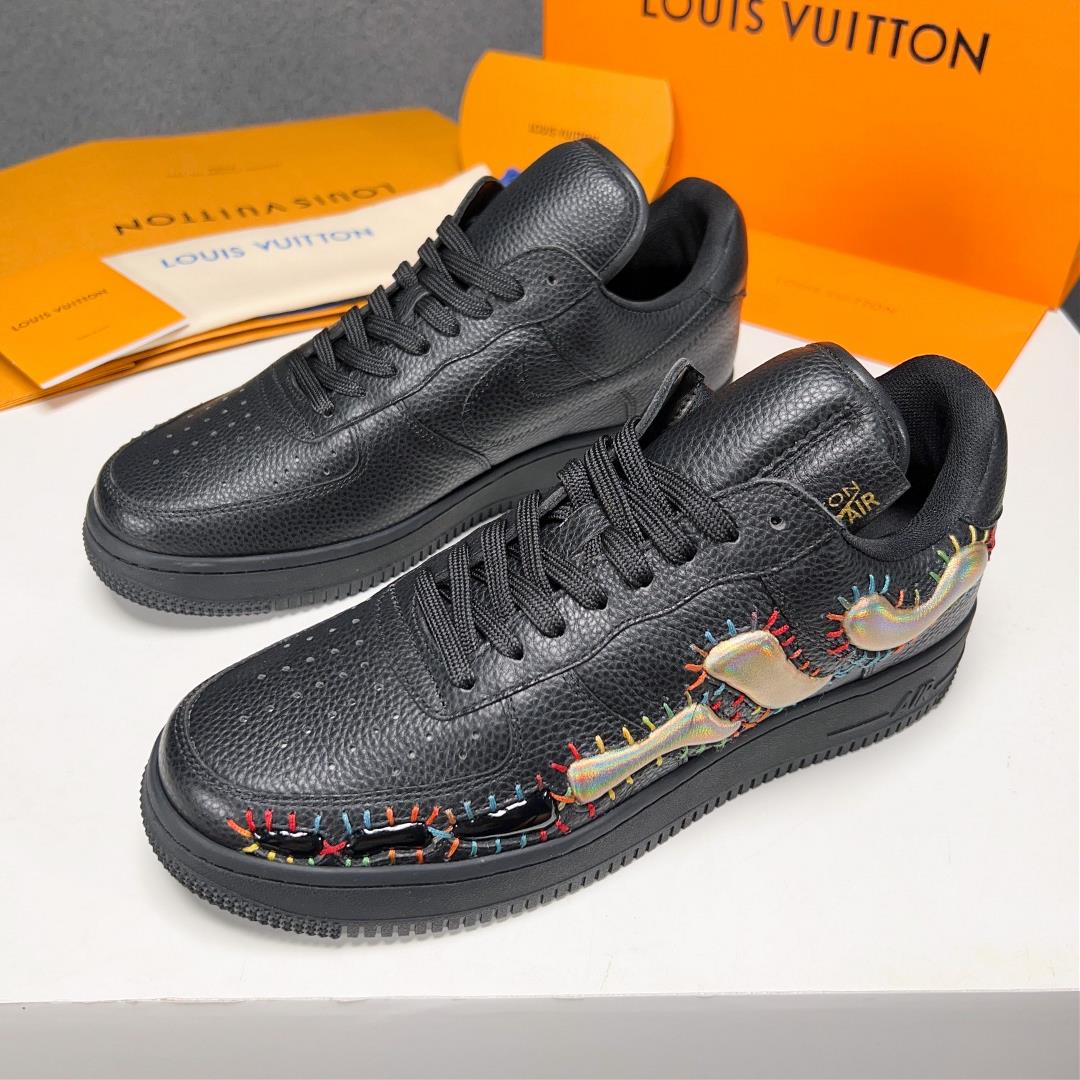 The new lv X AF1 Dreamy Co branded Air Force One highend mens sports and leisure shoesOriginal im