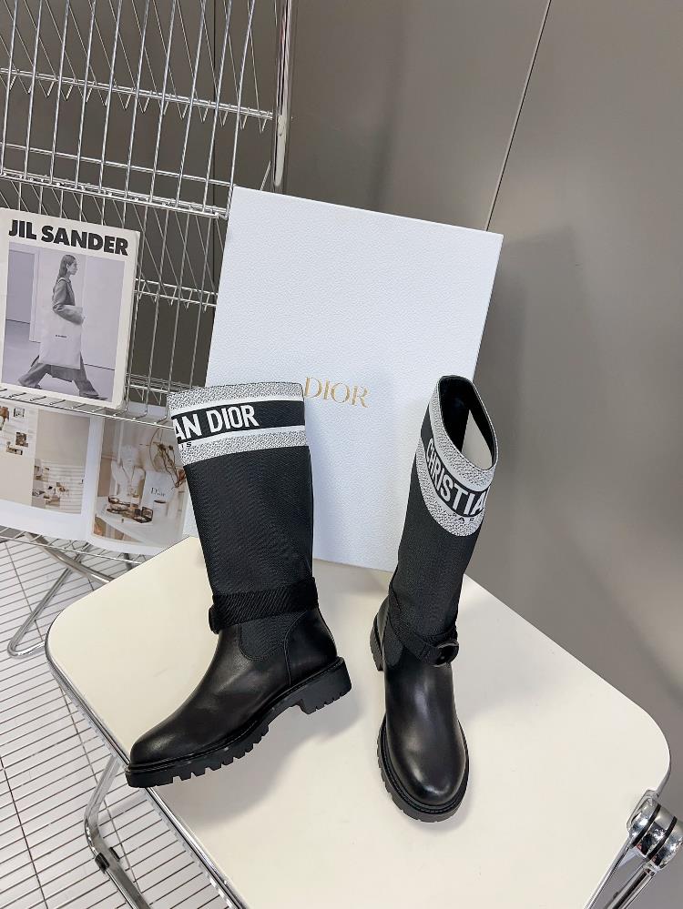 Dior Classic Autumn and Winter Knight Boots featuring numerous celebrities internet cele