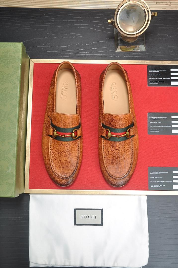 Gucci High end Niuli New Gucci Top Edition Gucci Classic Casual Leather Shoes Choose Imported Origin