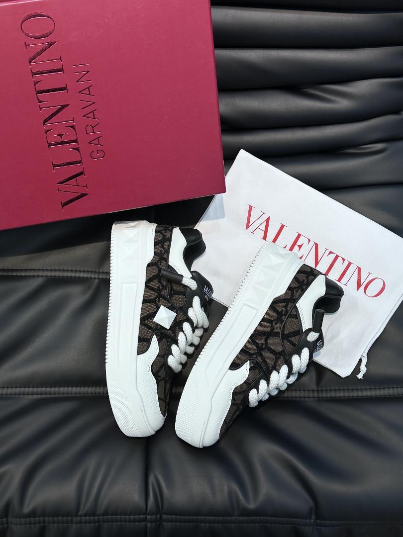 The Valentin Valentin One Stud series of thick soled and elevated sneakers for couples fea