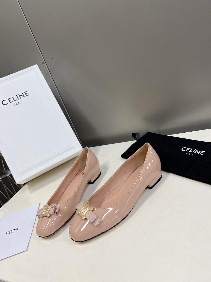 CELINE Silin Spring Summer Triumphal Arch Single Shoes Series limited sales at the counte