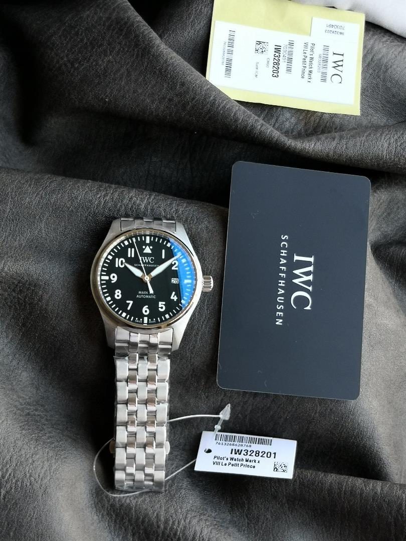 V7 fresh recommended IWC IWC Schaffhausen pilot series IW 328202 wristwatch fine steel case chain