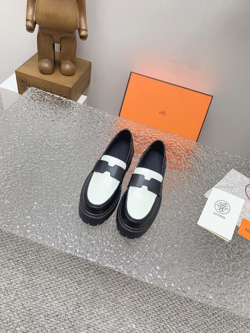 High end Quality H Home pringSummer New HERMES Hermes H Lefu Shoes Exclusive Debut Highest Versio