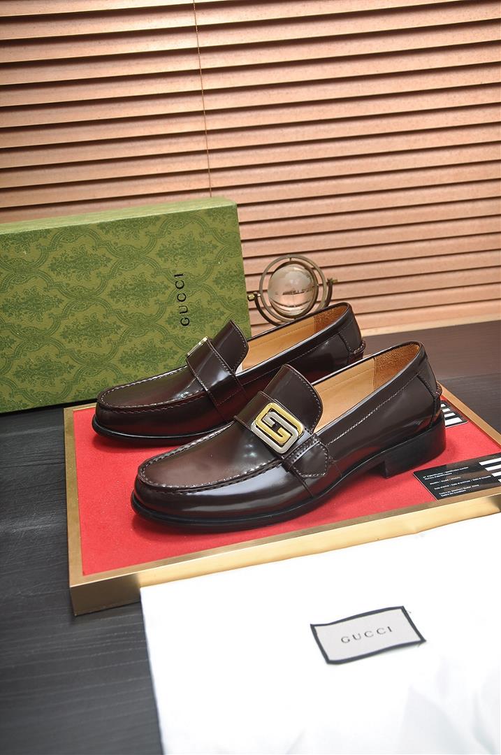 Italys top luxury mens shoe giant GUCCI Gucci leather lining new registration authentic