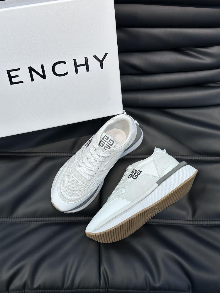 The givenchy brand new GIV 1 mens thick sole elevated casual sports shoe features a high