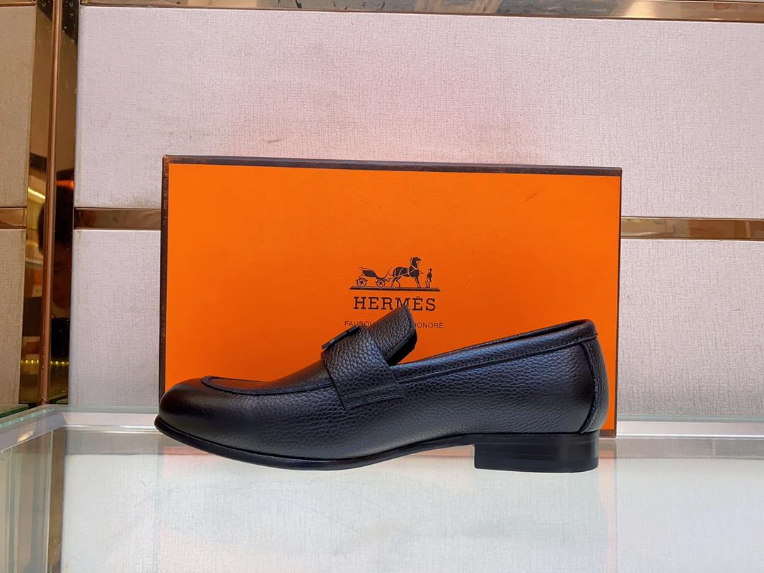 The latest Slipon shoe of Hemes Family Love Horse leather outsoleThe elegant gentleman st