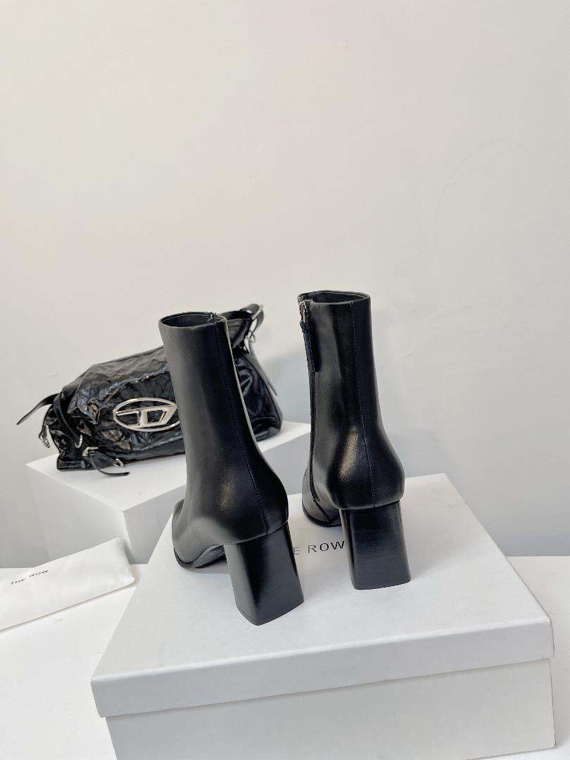 the row 23ss new square toe short boots for autumn and winterThe row has never lost in cre