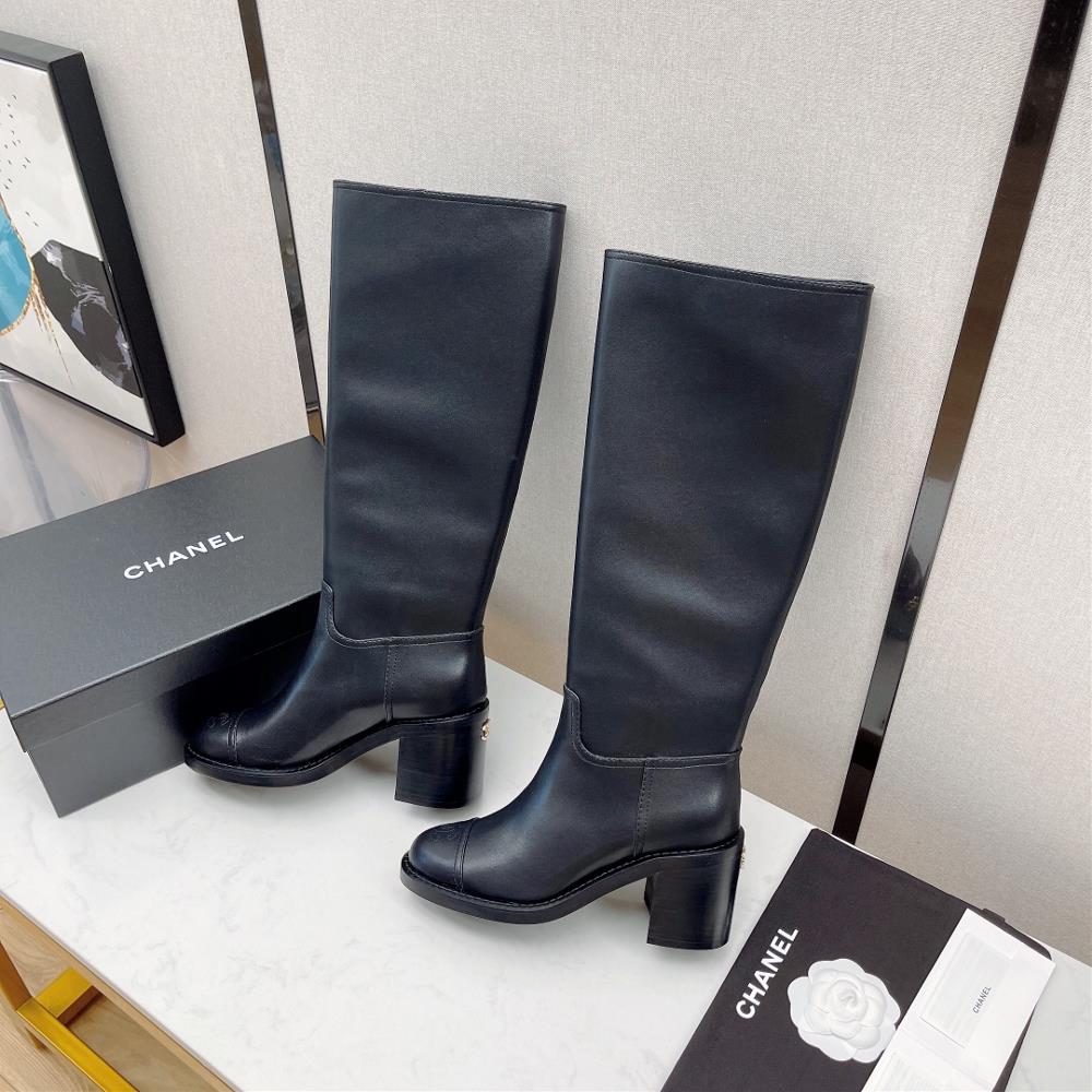 Chanel Autumn and Winter Small Fragrance High Barrel Knight High Heel Boots The counter is