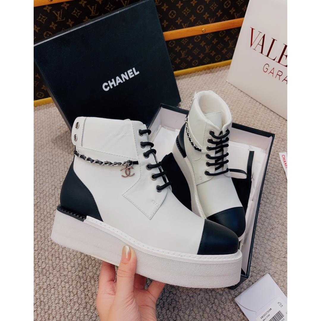 Chanel Exclusive New Short Boot New soft imported lambskin on the new modelOriginal mold h