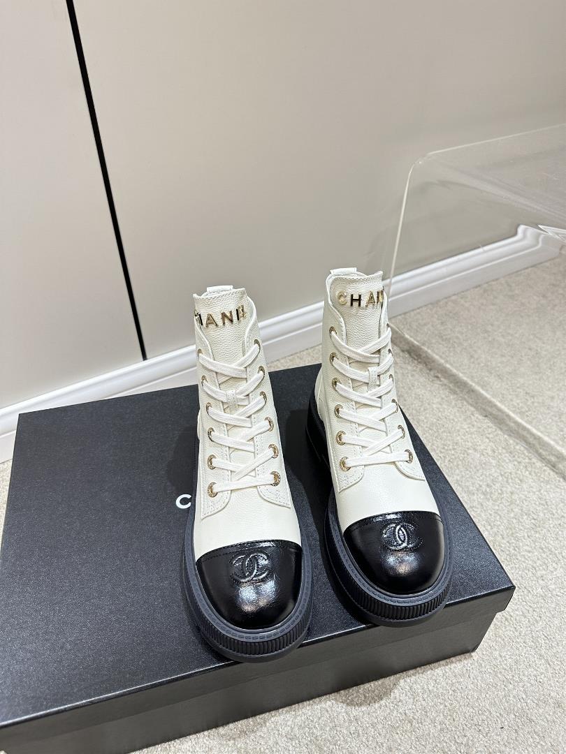 chanel lychee patterned motorcycle boots new motorcycle boots are made of imported lychee patterned