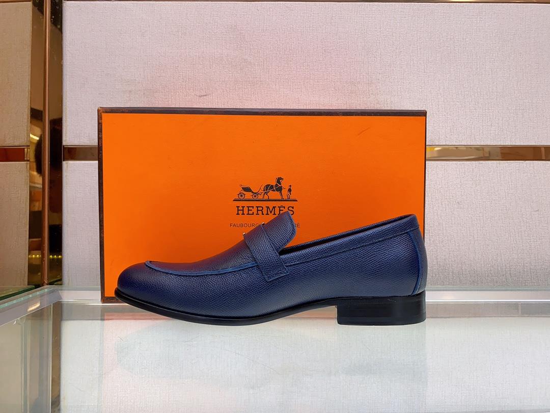 The latest Slipon shoe of Hemes family love horse leather outsoleThe elegant gentleman st