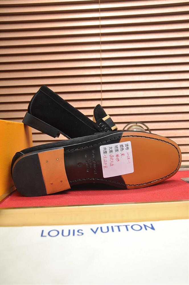 In conclusion LV shoes paired with a business suit exude personalized nonrepetitive an