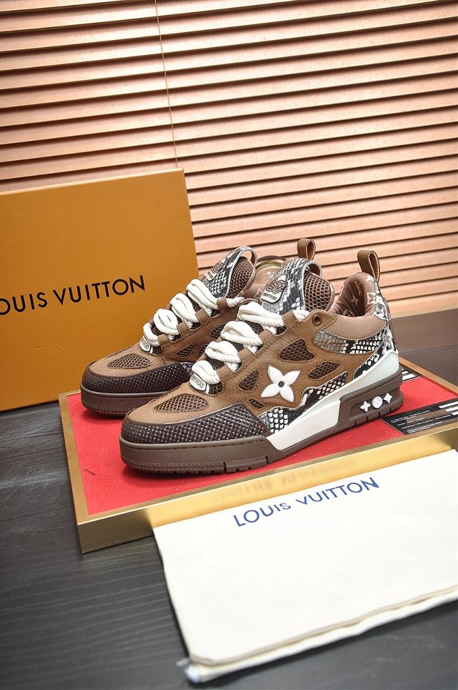 LOUIS VUITTON Original Order New LV Louis Vuitton Top Edition LV Classic Fashion Shoes Choose Imported Original Cowhide Water Dyed Cowhide Inner Linin