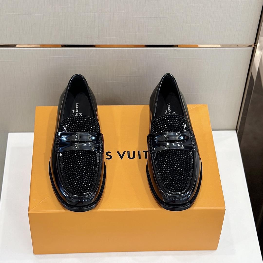 lv Family Major Handmade Lefon Shoes Leather Outsole in 2023 Fusion Lacquered Calf Leather And Handm