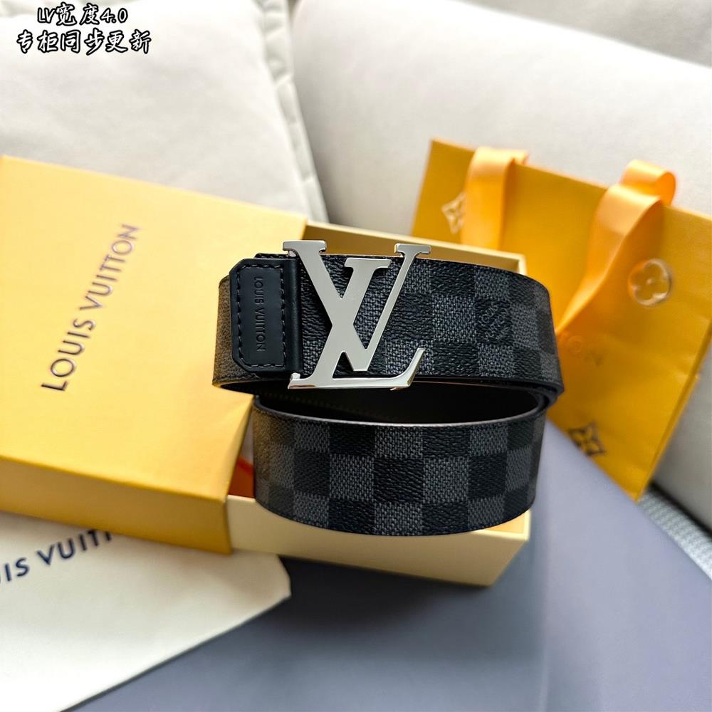 Synchronized LV Louis Mens Width 40 CM Simple and Generous Hardware Leather Design Excellent Hardware Wearing Effect Best Recommendation for Gifts