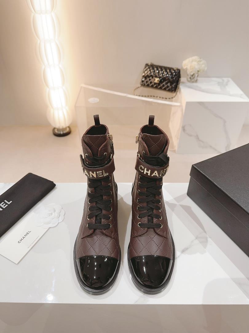 customized non return and exchange Chanl 2023A High Edition Handsome Lingge Motorcycle BootsXiao Xia