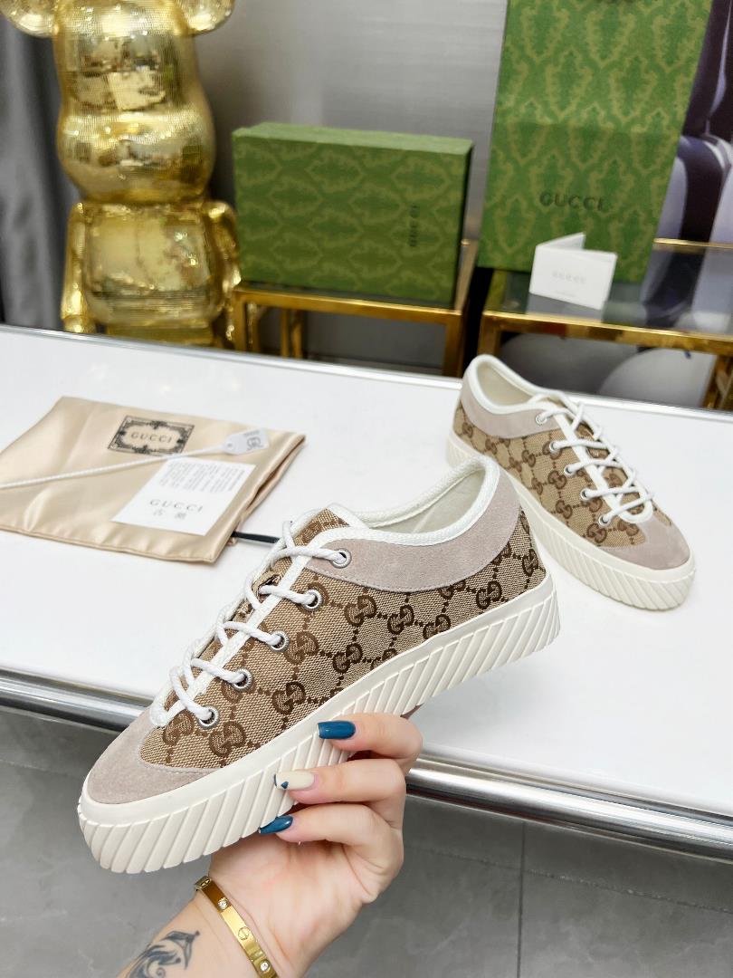 Gucci Low Bang Casual Sports Shoes a topnotch version with a onetoone replica of oil edge craf