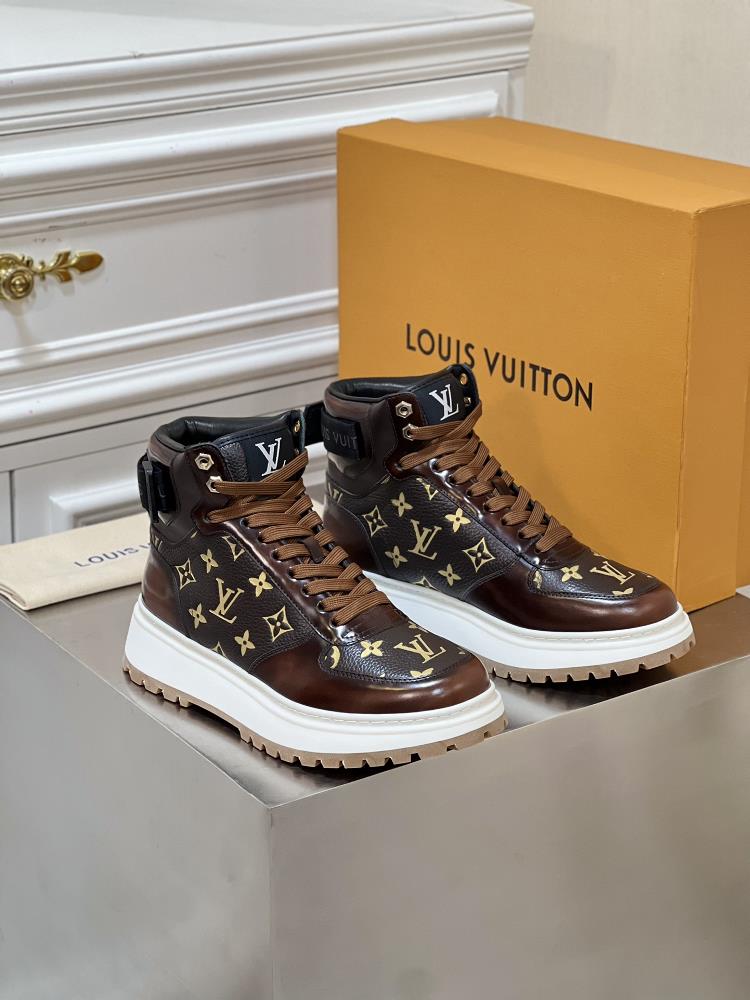 What sets LV Shoes high top boots apart is their impeccable attention to detail and quali