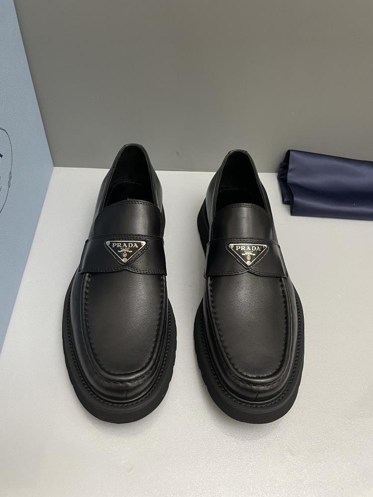 Prada Mens Formal Leather Shoes A Timeless Retro Design