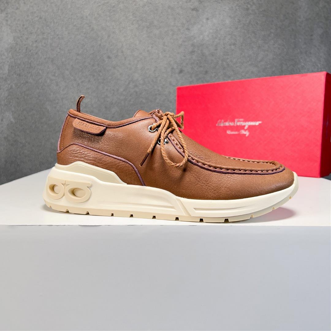 salvatore Ferragamo SpA 2023 mens new casual sneakers are fashionable sporty charmin