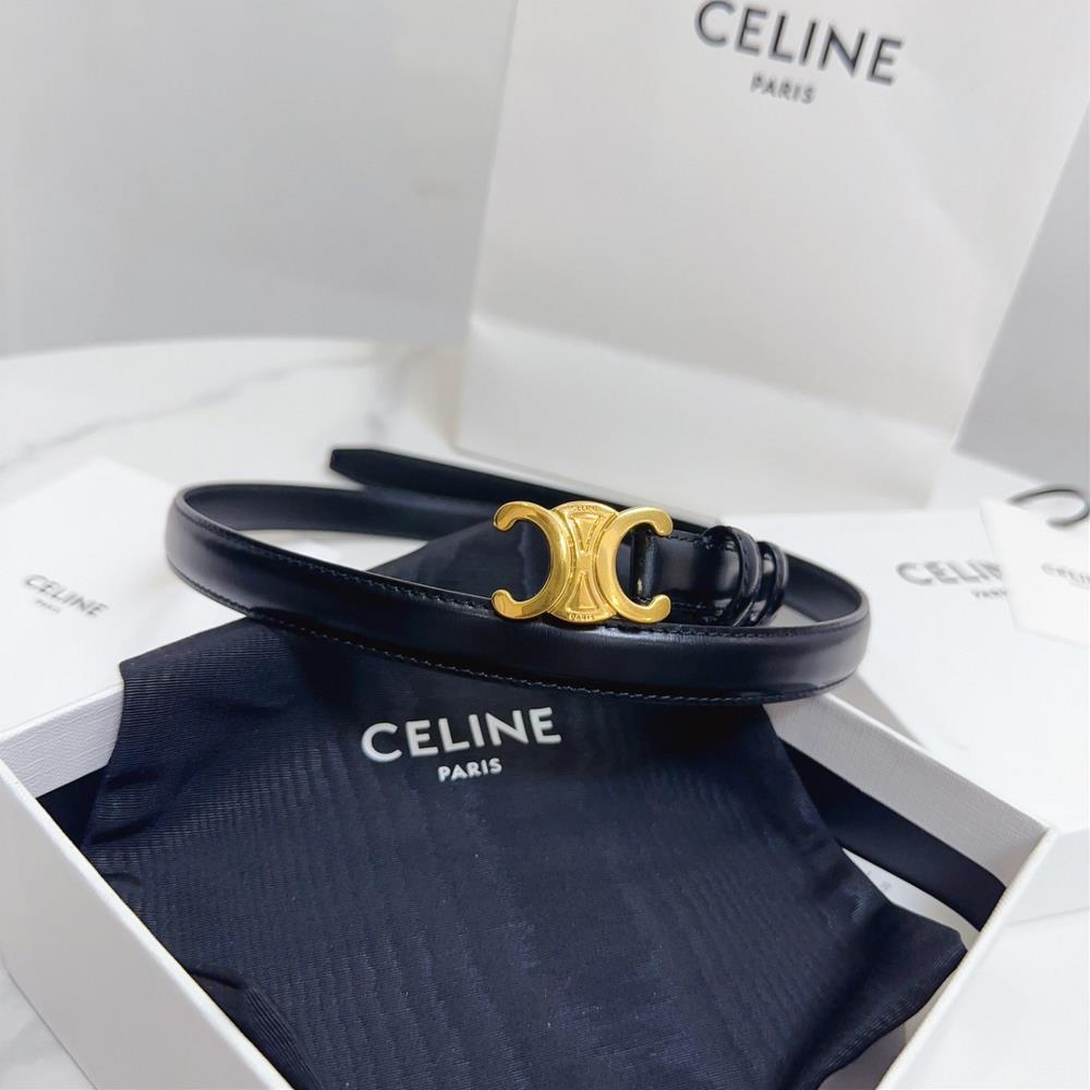 Celine Arc de Triomphe waistband 18mm made of topquality imported cowhide has a soft and delicate