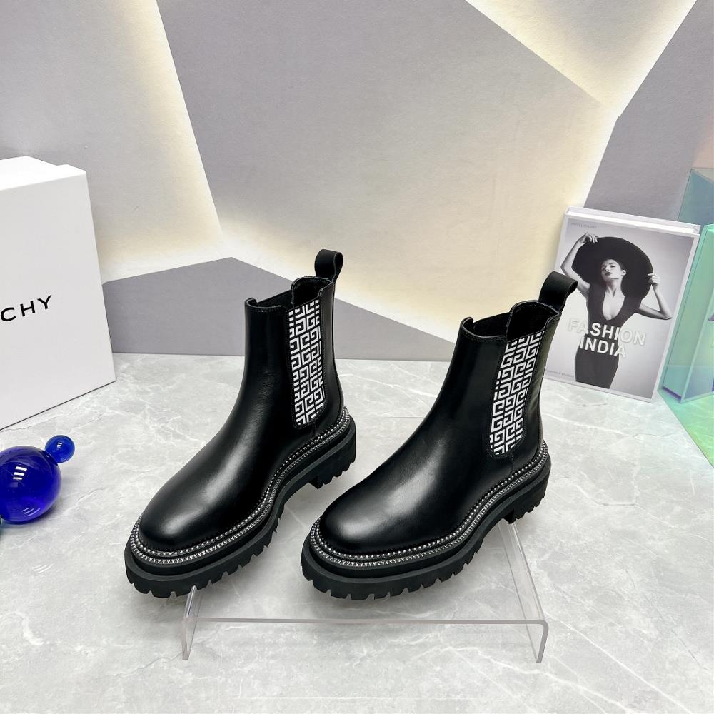 Factory toplevel versionGIVENCHY 2023vs AutumnWinter New CollectionRound toe printed ela