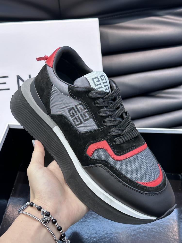 The givenchy brand new givenchy mens thick sole elevated casual sports shoe features a hi