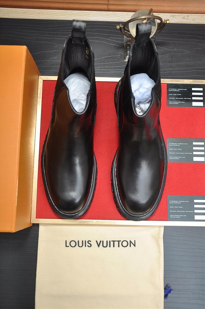 LVs original single cowhide inner lining LVs latest genuine leather business suit shoes