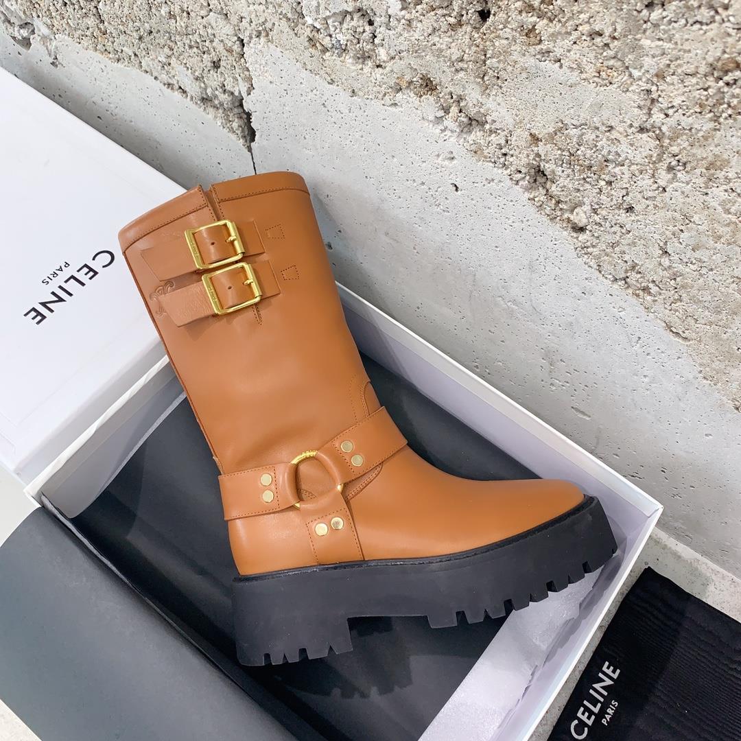 The Celine runway motorcycle boots are simple stylish stylish and durable making them a timele