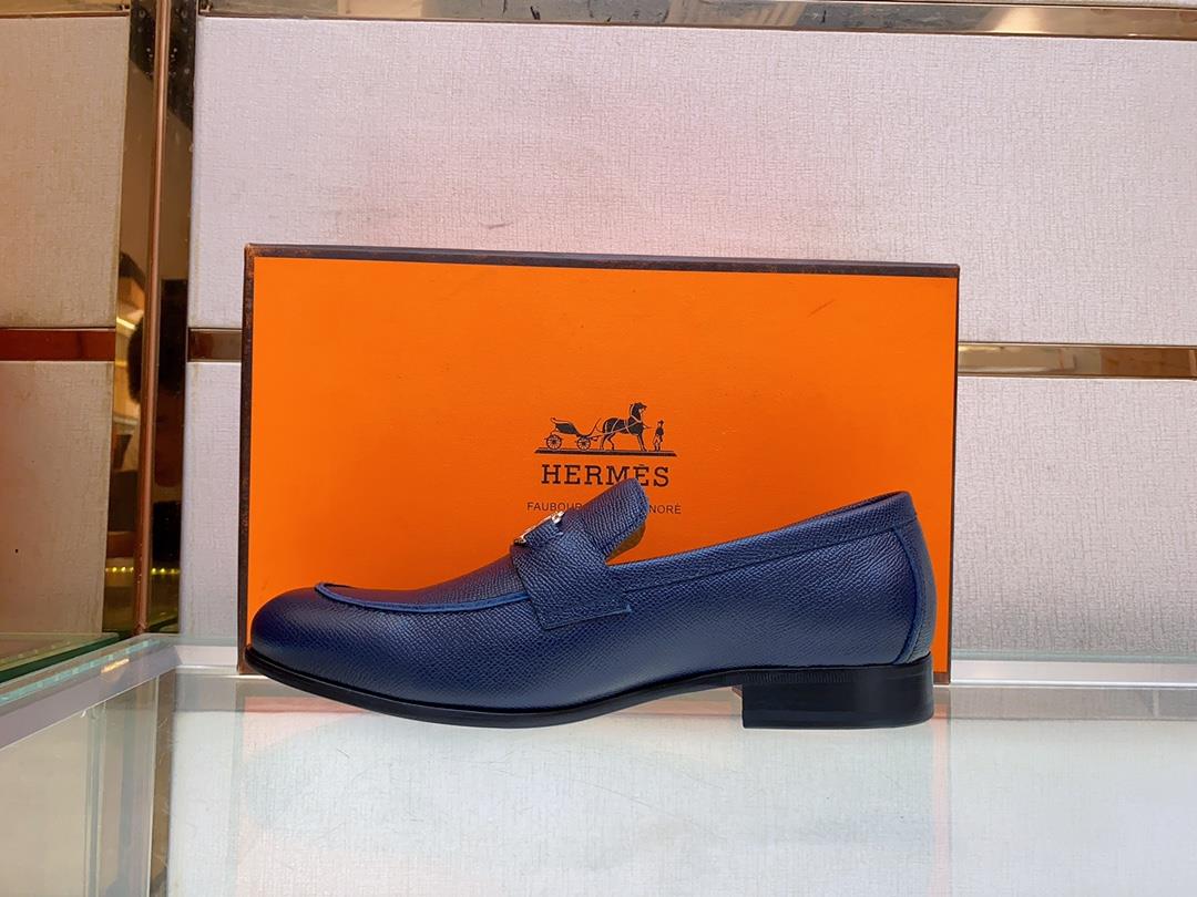 The latest Slipon shoe of Hemes Family Love Horse leather outsoleThe elegant gentleman st