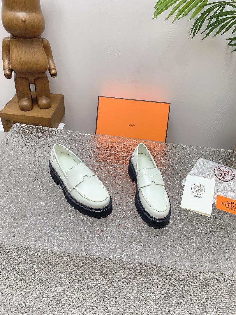 High end Quality H Home SpringSummer New HERMES Hermes H Lefu Shoes Exclusive Debut Hig