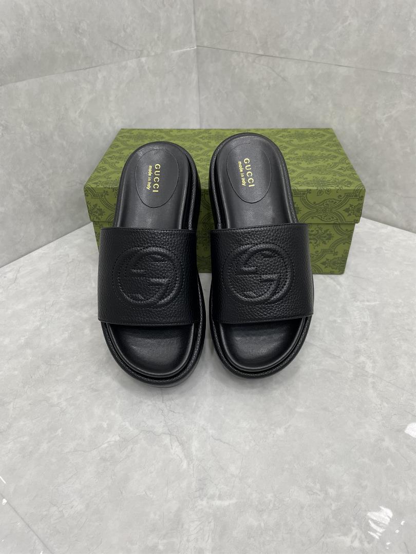 GUCCI Official Website New Womens Thick Sole Slippers Sandals SpringSummer NewThe GG logo was 