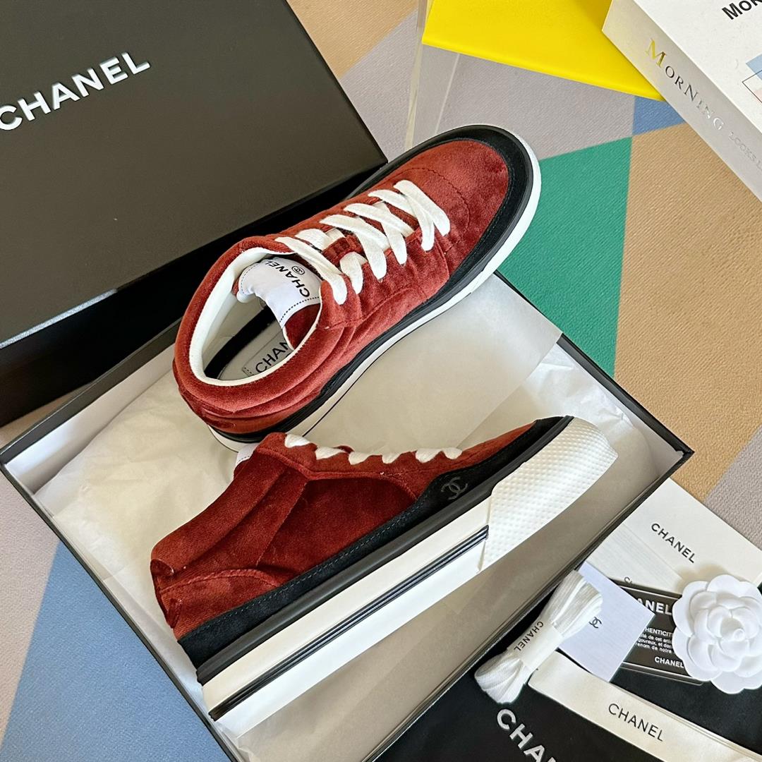 chanel Chanel 23B Panda Color Sneaker Xiaoxiang Casual Sports Shoes Thick Sole Color Match