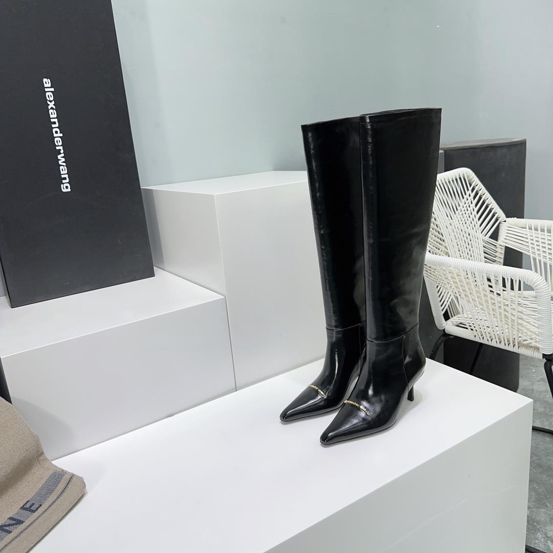 top quality original purchase and development Alexander Wang cat heel knight boots 2023 AutumnWinte