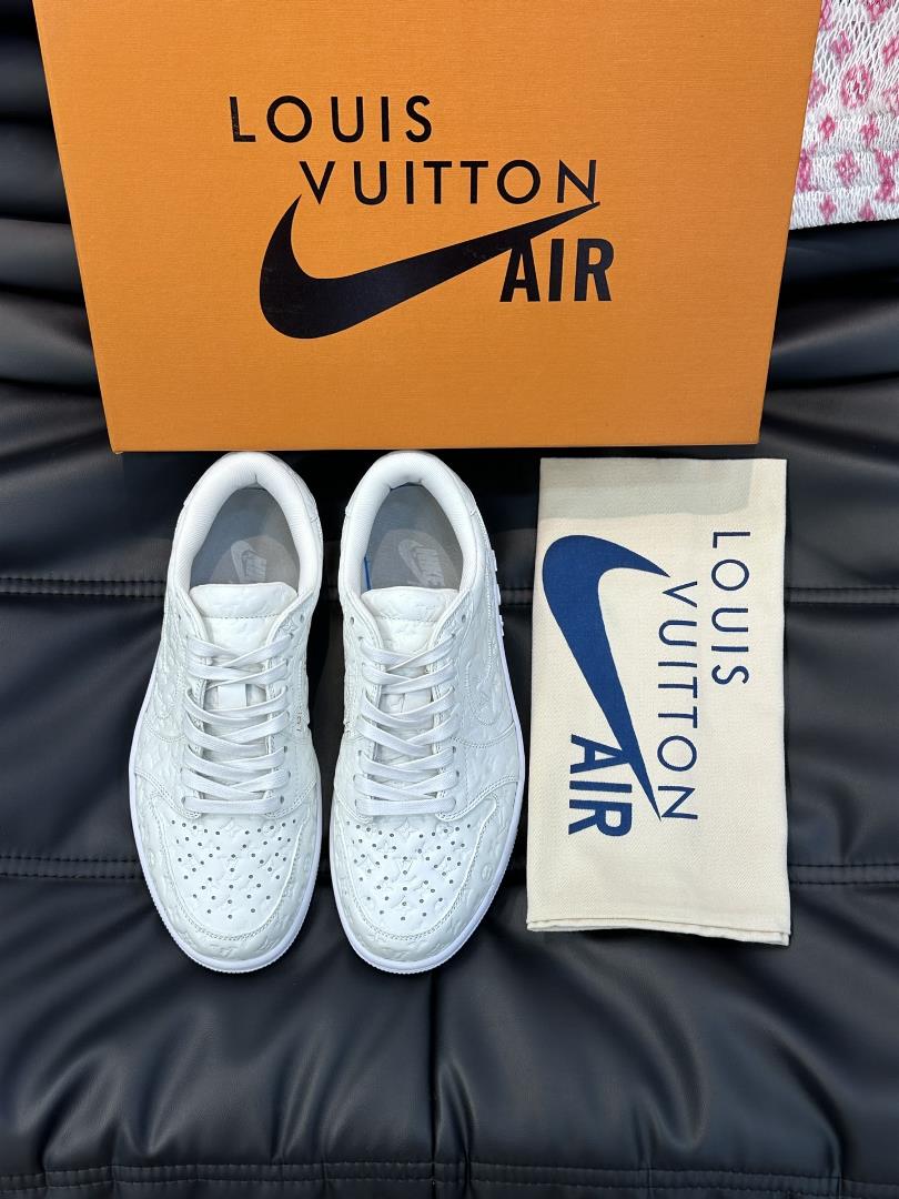 l v x Nike Joint Low top Casual Sports Shoes Carefully Made of The First Layer of Cowhi