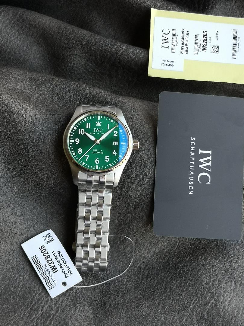 V7 fresh recommended IWC IWC Schaffhausen pilot series IW328206 wristwatch fine steel case chain g