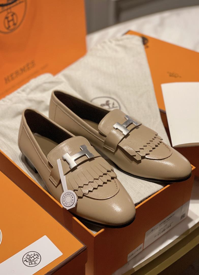 Hermes fl HERMS takes the classic to the extreme in PariS Lefu shoesAuthentic grade can pass c