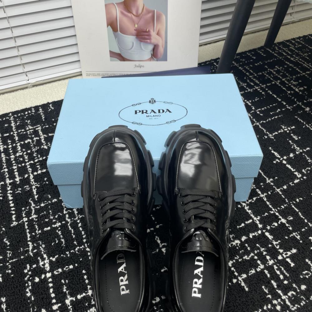 In conclusion my Prada shoes with their thick sole Lefu design crystal clear material a