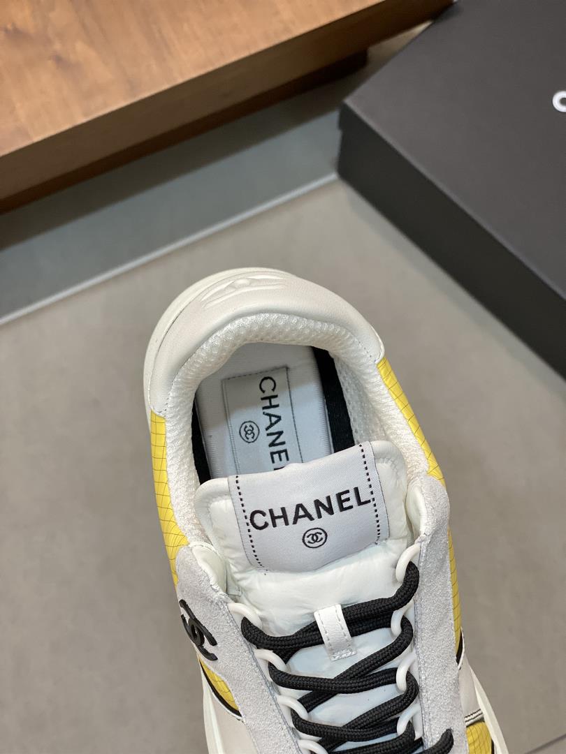 chanel spring and summer new sneakers fabric italian imported waterproof cloth bulls anti