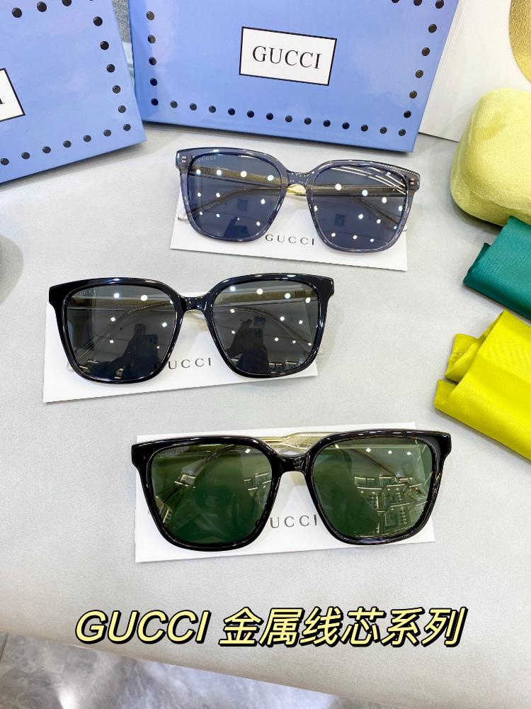 Gucci Glasses Metal Core Wire Series A Fashionable Statement