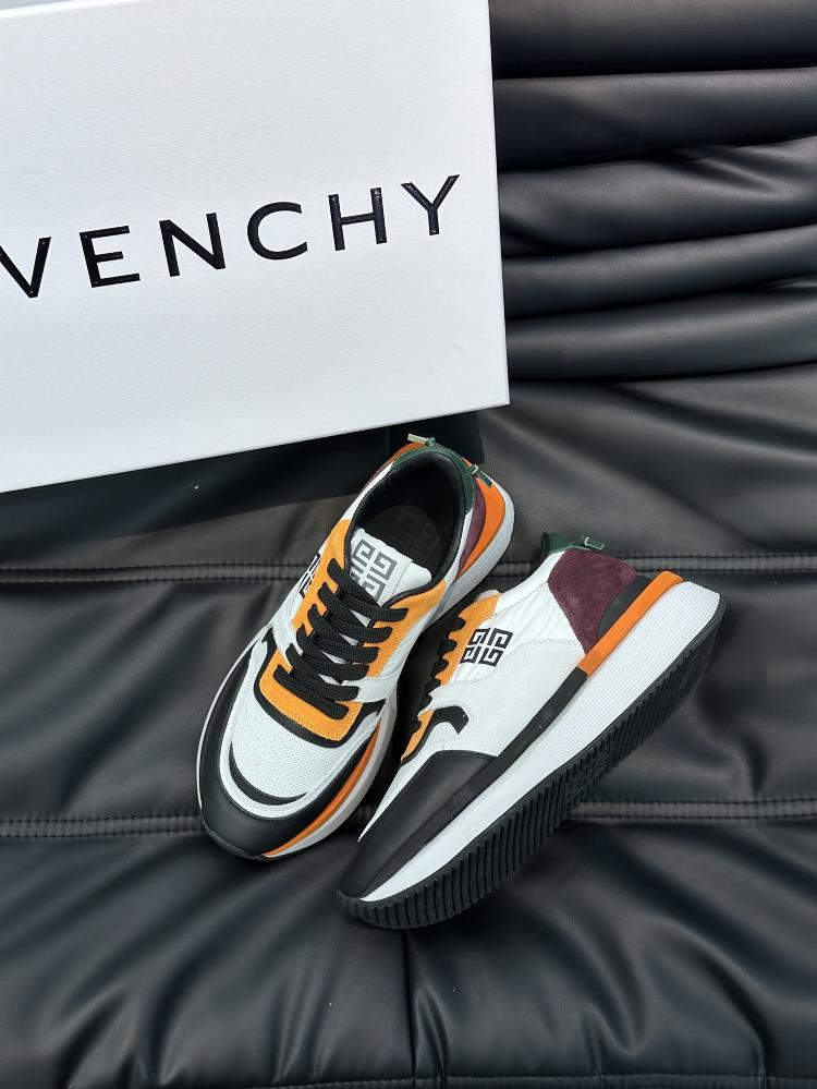 The givenchy brand new givenchy mens thick sole elevated casual sports shoe features a hi