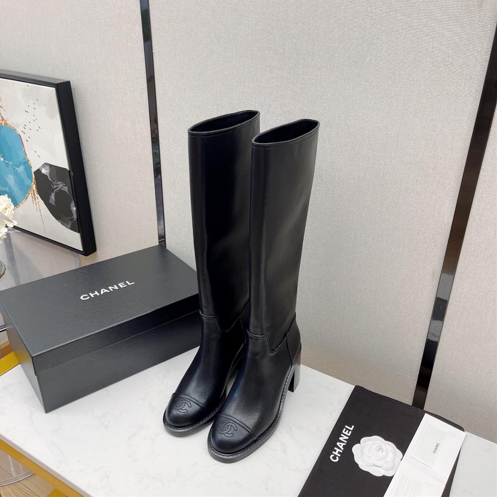 Chanel Autumn and Winter Small Fragrance High Barrel Knight High Heel Boots The counter is