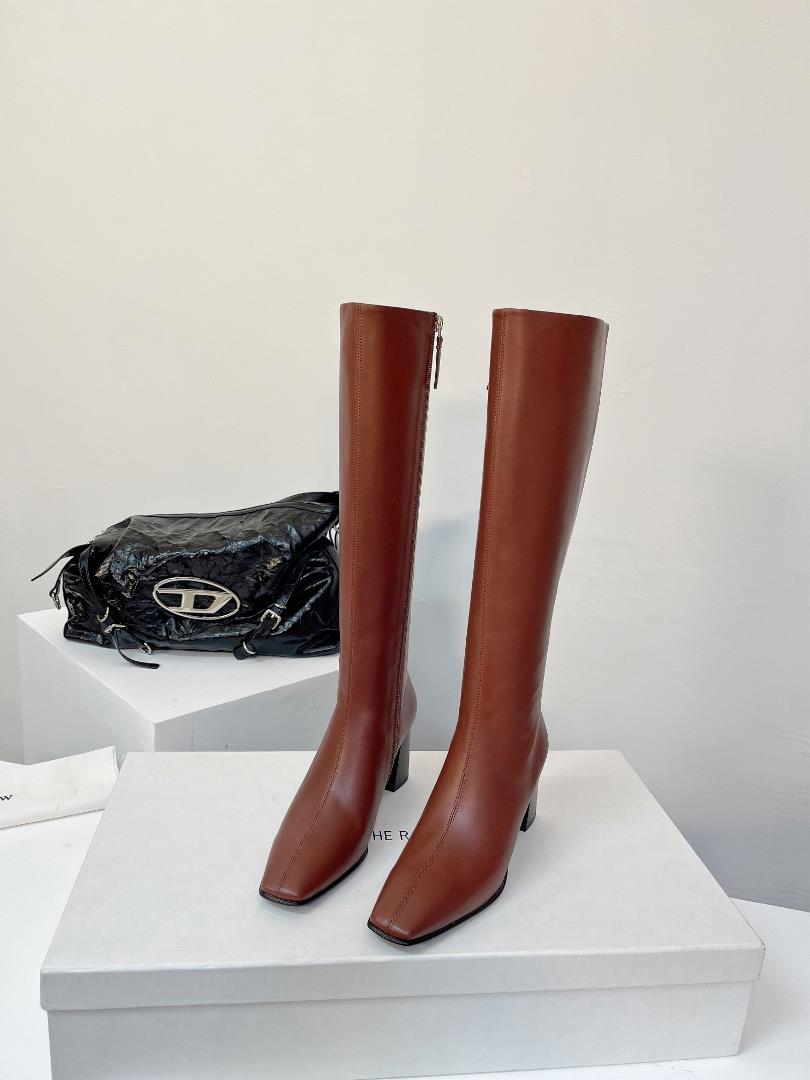 the row 23ss new square toe boots for autumn and winterThe row has never lost in creating