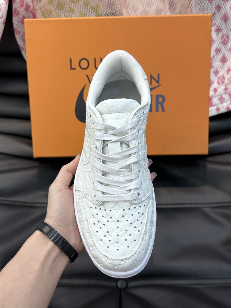 l v x Nike Joint Low top Casual Sports Shoes Carefully Made of The First Layer of Cowhi