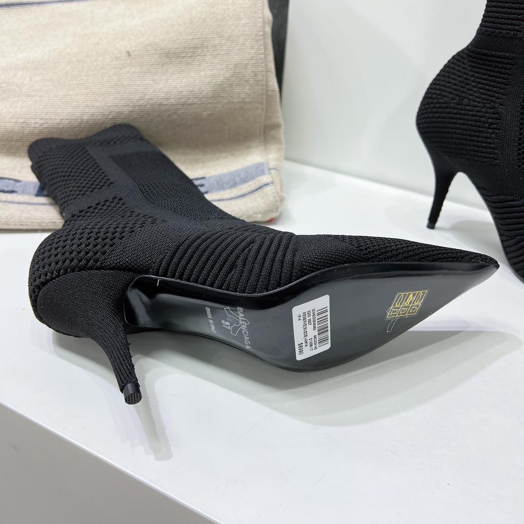 High quality factory produced Balenciag Paris Home 2023 early autumn new high heel elastic