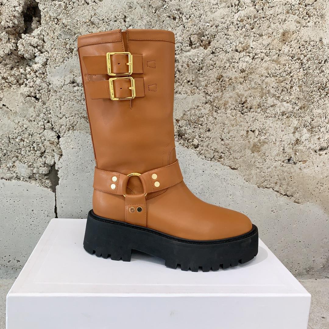 The Celine runway motorcycle boots are simple stylish stylish and durable making them a timele