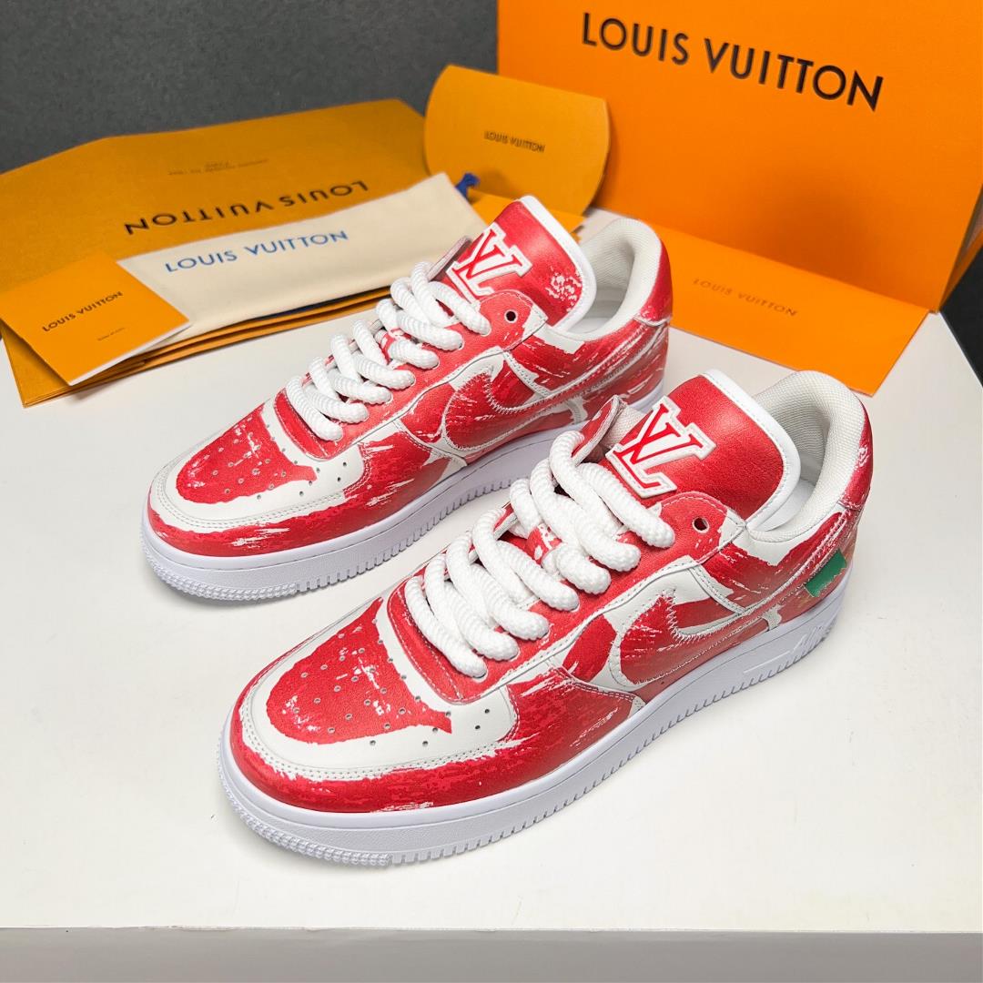 The new lvAF1 Dreamy Co branded Air Force One highend mens sports and leisure shoesOri