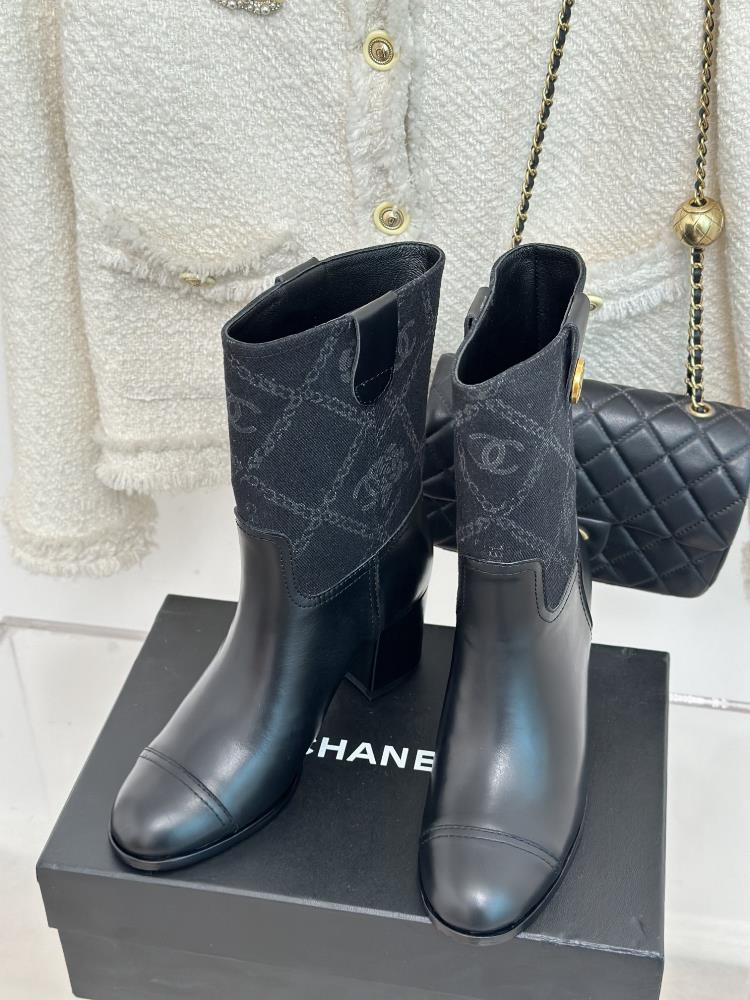 Factory priced short boots  long boots CHANEl 23s Autumn and WinterNew collection of thick