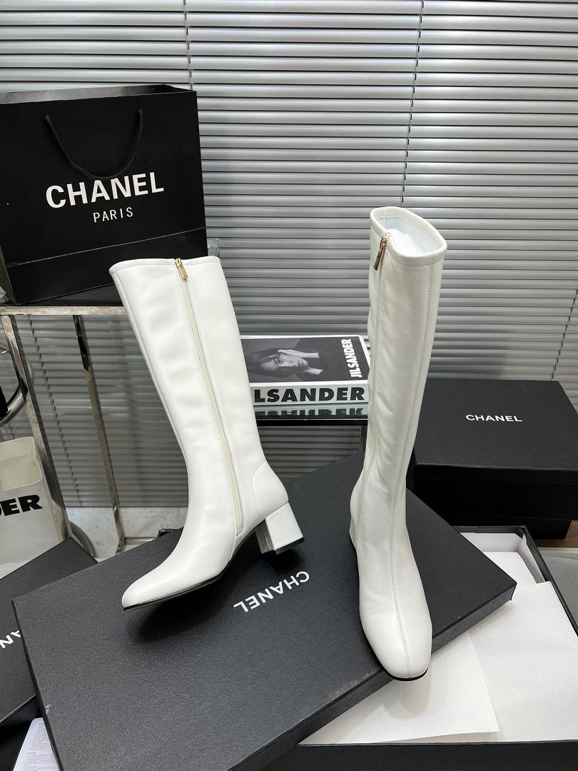 Factory long boots CHANE Autumn and Winter Classic Elastic Boot Top Edition Imported sheep